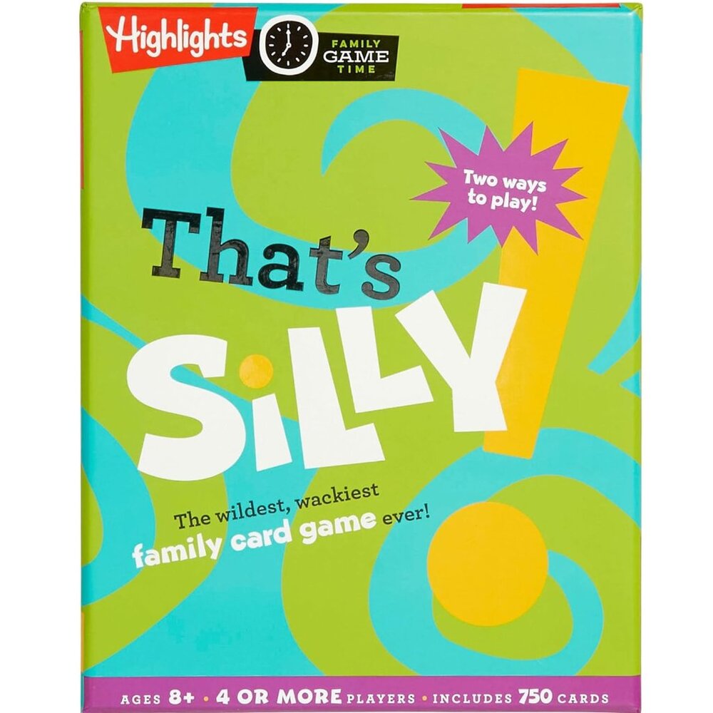 3/$77❤️THAT'S SILLY! Fun Family Party Card Game Highlights 750 Cards Wild Wacky